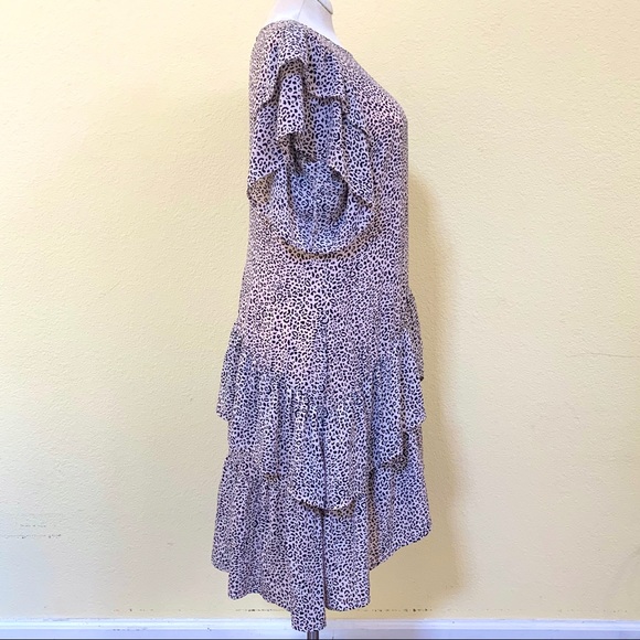 Dress Animal Cheetah Print XXL Cream Black NWT - Picture 4 of 16